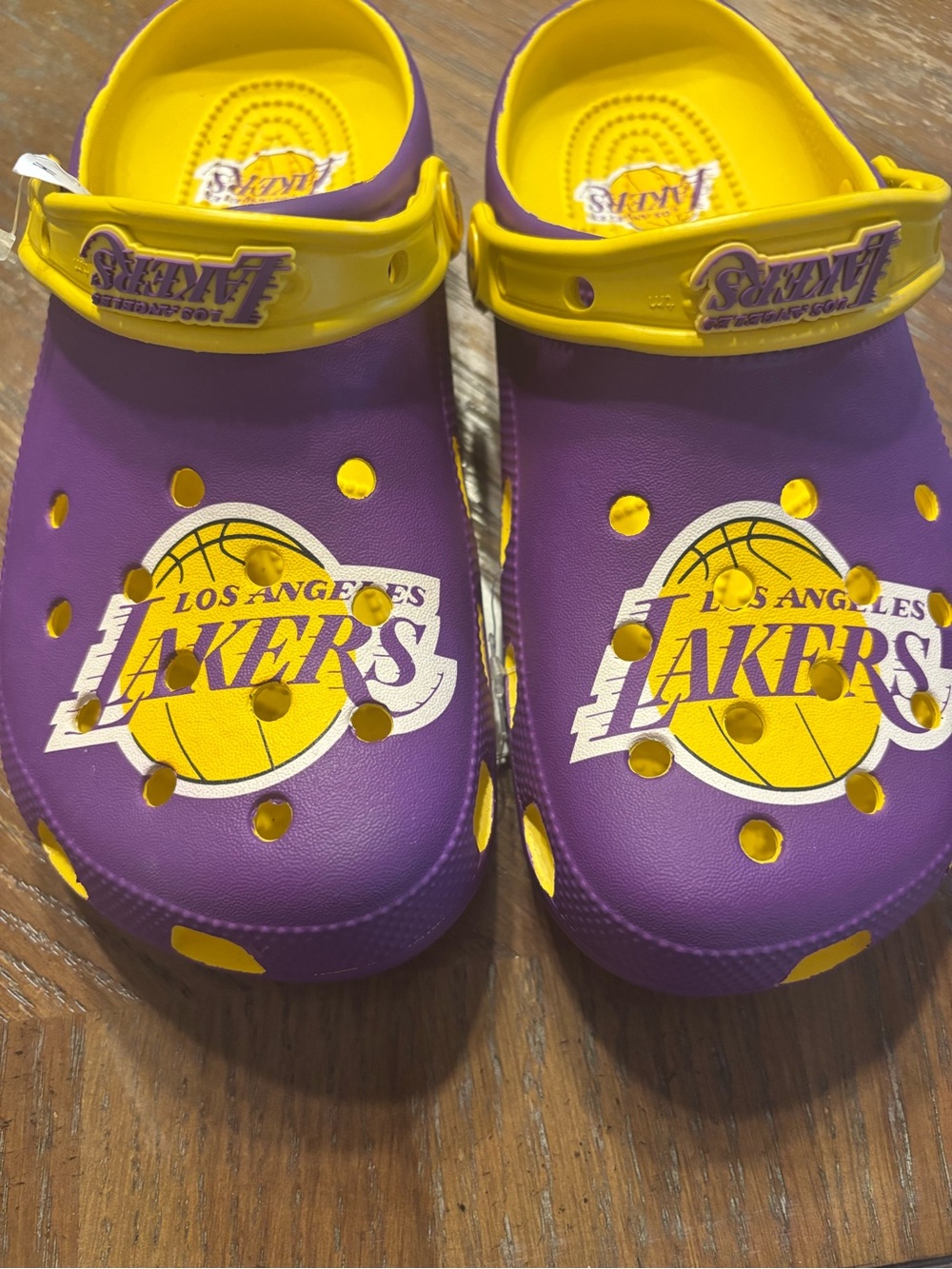 CROCS Lakers Purple and Yellow Team Clogs - Picture 2 of 4